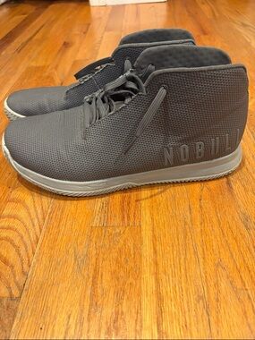 NOBULL Men's Charcoal Gray High-Top Training Sneakers